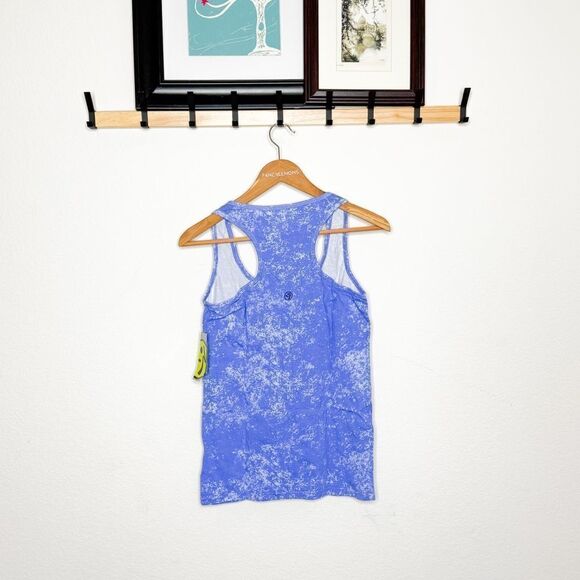 Zumba Women's Cloud Nine Racerback Tank Orbit Blue - Light & Fun Activewear! XL - Picture 3 of 5